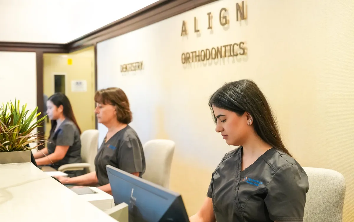 The reception team at Align Dentistry, Orthodontics & Medical Centre in Chipping Norton